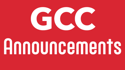 GCC Announcements
