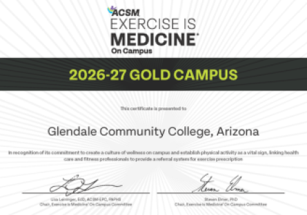 Exercise Is Medicine (EIM) 2026-27 certificate awarded to GCC